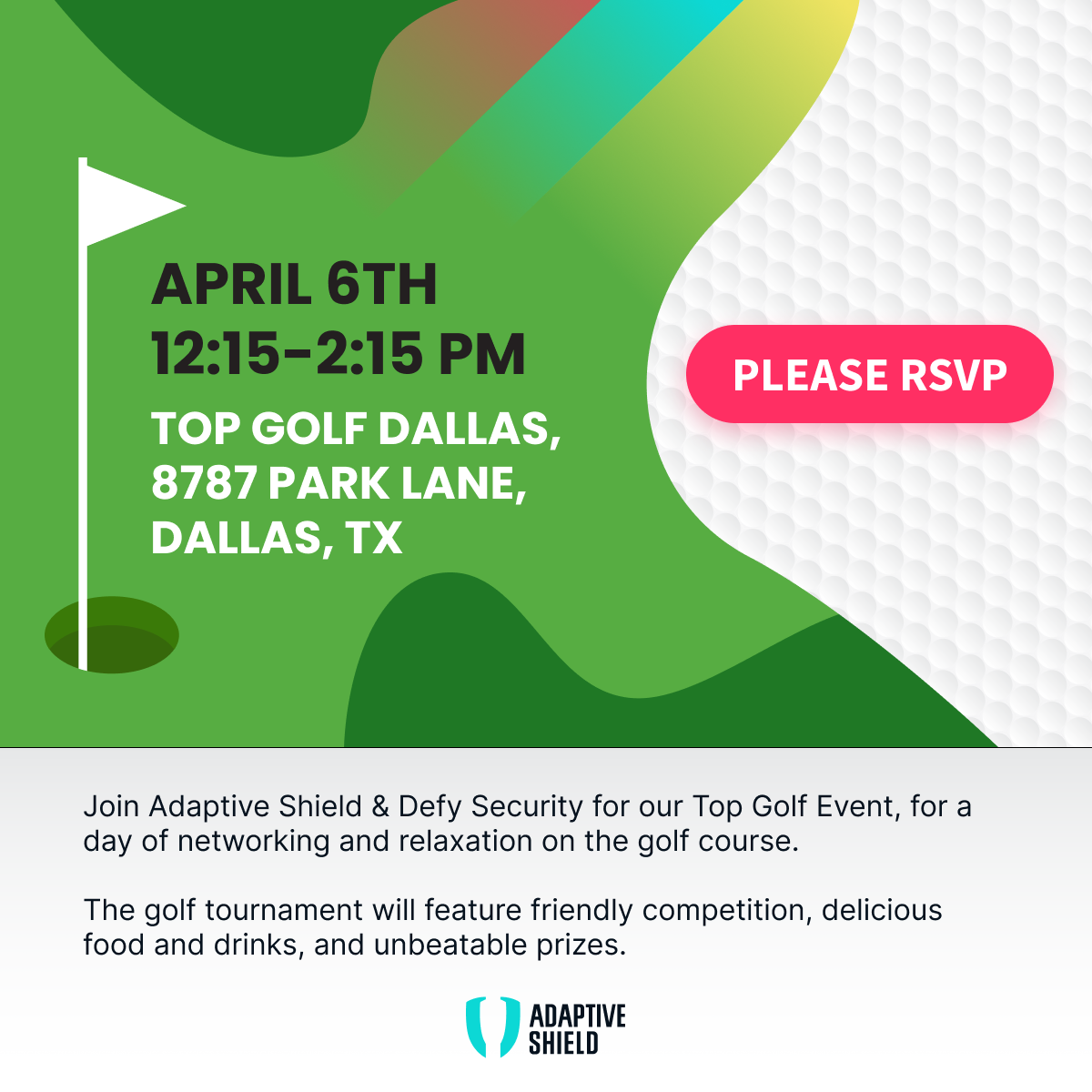 Defy Security & Adaptive Shield Top Golf Dallas, April 6th 2023